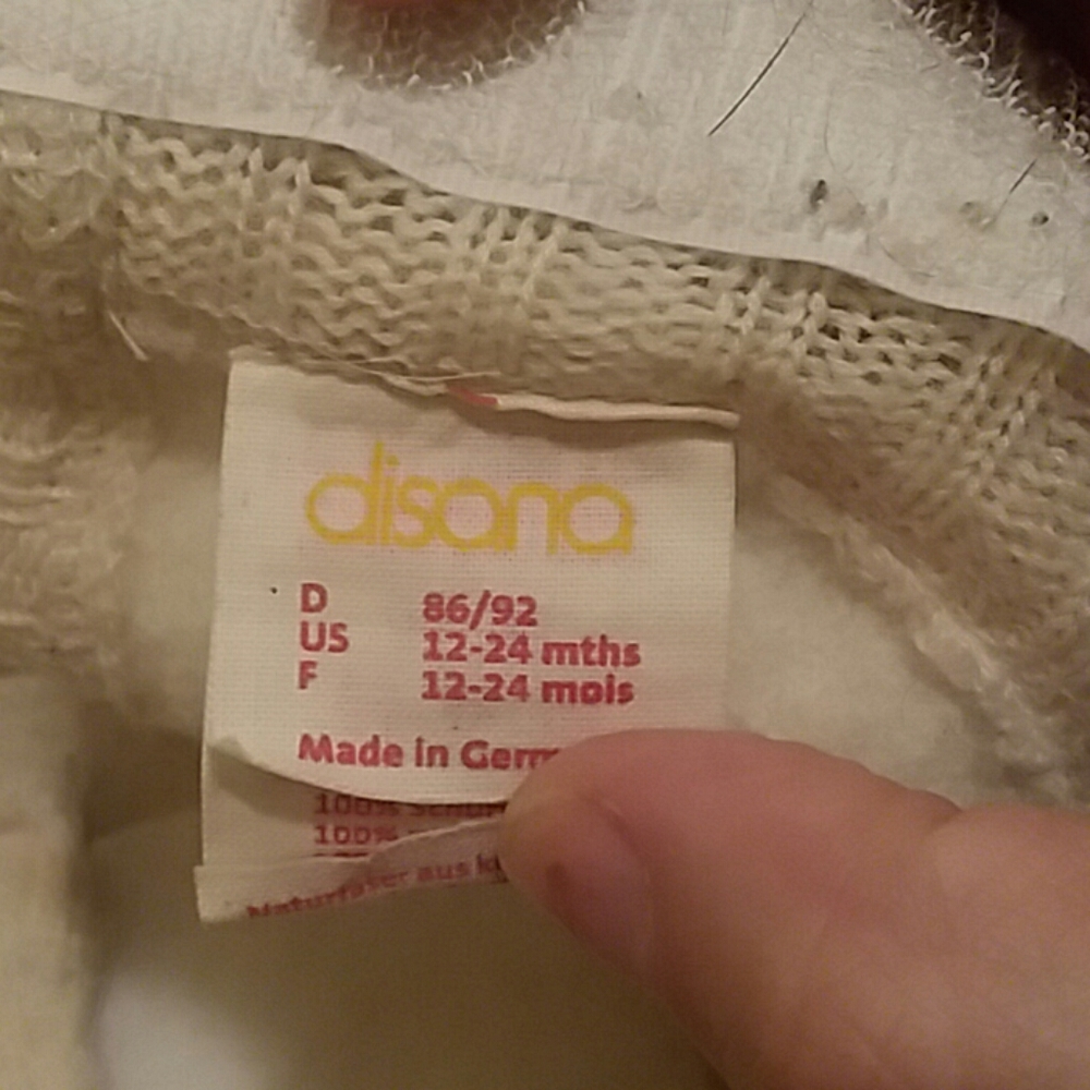 Disana 12 to 24 months wool cover